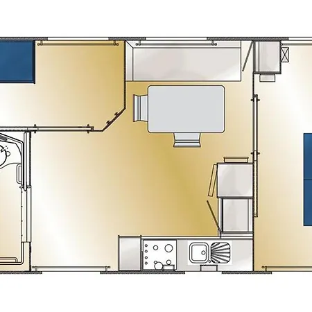 Campingplads Mobil-home Pmr Avec Terrasse A - Api-1-52-1012 *